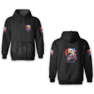 Discover USA Flag Bald Eagle American Flag 1 3D Hoodies