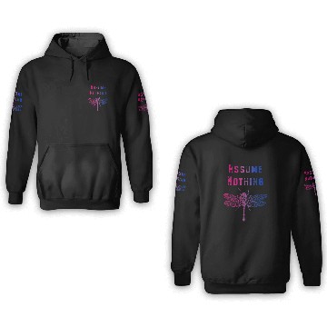 Discover Dragonfly Assume Nothing Bisexual Flag Colors Bi Pride Baseball Tees 3D Hoodies