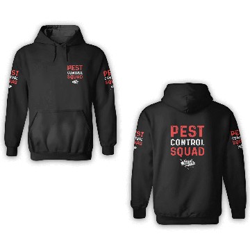 Discover Pest Control Squad Bed Bug Control Exterminator 2 Baseball Tees 3D Hoodies
