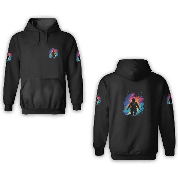 Discover Astronaut Floating in Space Spaceman Galaxy Cosmos Astronomy 21 Zip 3D Hoodies