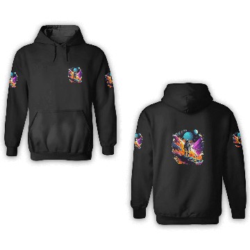Discover Astronaut Exploring the Vastness of Space Baseball Tees 3D Hoodies