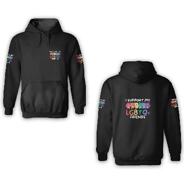 Discover Rainbow Flag Gay Pride Lgbtq Beaver 3D Hoodies