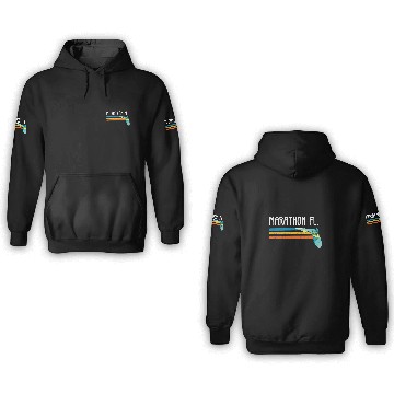 Discover Florida Keys Marathon Island Vacation vintages Retro 3D Hoodies