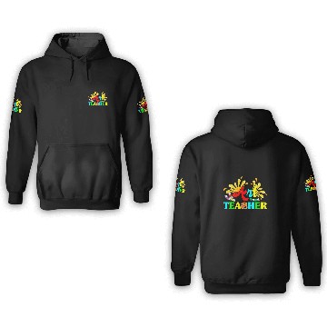 Discover Art Teacher School Creative Artist 3D Hoodies