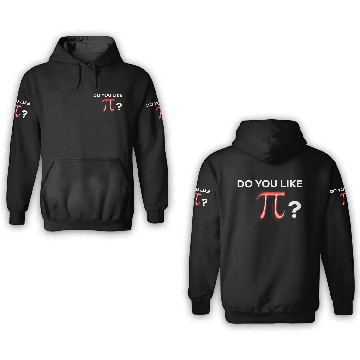Discover Funny Cute Do You Like Pi Day Fun Math Baseball Tees 3D Hoodies