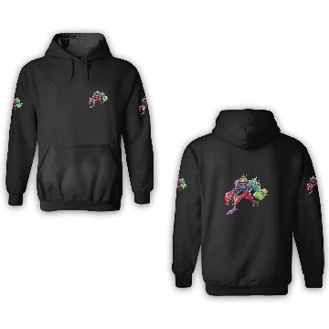 Discover Chowderhead 2Cool Clam Lobster Superhero Art 3D Hoodies