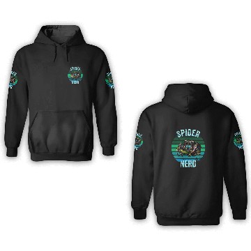 Discover Regal Jumping Spider Grunge Spooder Spider Nerd Pet Spider 3D Hoodies