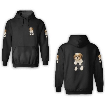 Discover Shih tzu Puppy in Pocket 3D Hoodies