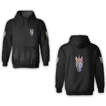 Discover Robotics Team Half Unicorns Robot Student 3D Hoodies