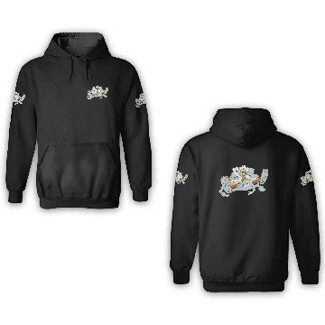 Discover Luffy One Piece Anime Embroidered 3D Hoodies