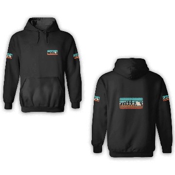 Discover Funny Camping Evolution Retro Camper Hiking Camp 3D Hoodies