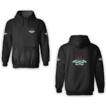 Discover Monarch Goth Moth Deaths Head Moth 2Distressed Horror 3D Hoodies