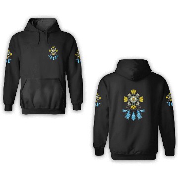 Discover Indigenous Native American vintages Floral Dreamcatcher 3D Hoodies