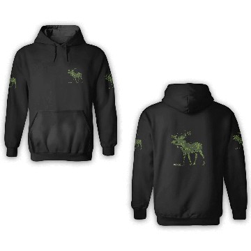 Discover PAX Marshy Camo Moose 3D Hoodies