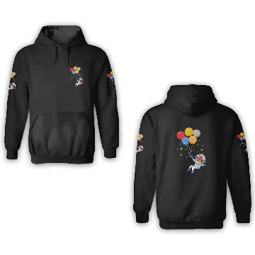 Discover Funny Cheetah Astronaut With Planets In Hand 3D Hoodies
