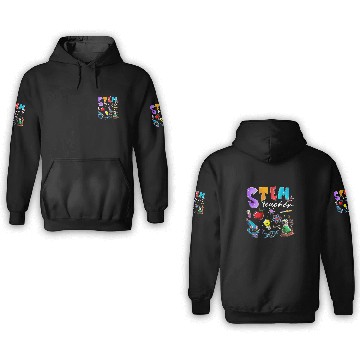 Discover Steminist STEM Teacher Science Technology Engineering Math 24 Baseball Tees 3D Hoodies