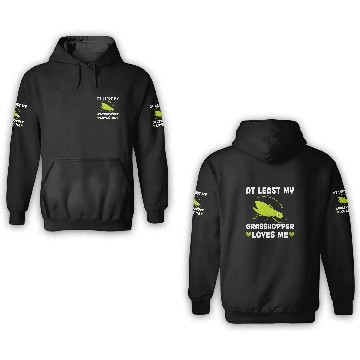 Discover My Grasshopper Loves Me Funny Insect Collector 3D Hoodies