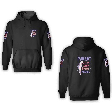 Discover Parrot Bird Spirit Animal 3D Hoodies