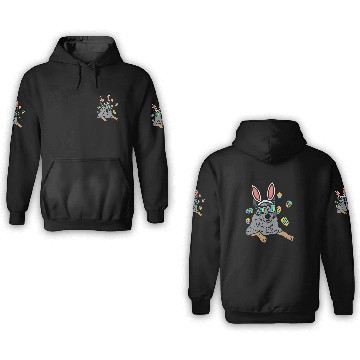 Discover Heeler Bunny Ears Glasses Easter Eggs Australian Cattle Dog 3D Hoodies