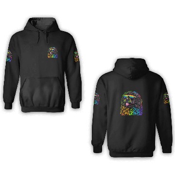 Discover LGBT Gay Pride Newfoundland dog 3D Hoodies