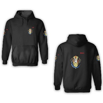 Discover Lacrosse Gift NASA Space Shuttle Program Worm Logo 3D Hoodies