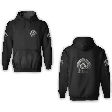 Discover Cavapoo Dog Cavalier King Charles and Poodle dog 1 3D Hoodies