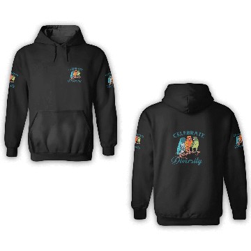 Discover Parrots Funny Bird Lover Celebrate Diversity Parrot Baseball Tees 3D Hoodies