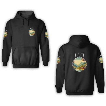 Discover Haiti scenery Art Deco Baseball Tees 3D Hoodies