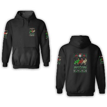 Discover Peacock Ugly Christmas Red Plaid Leopard xmass Animals 3D Hoodies