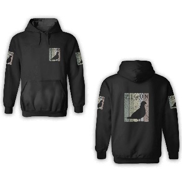 Discover Pigeon Periodic Table Elements Birdwatching Ornithology 21 3D Hoodies