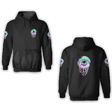 Discover Horror Eyeball Pastel Goth Aesthetic Gothic Emo 3D Hoodies