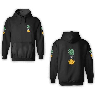 Discover Funny Border Collie pineapples Dog 3D Hoodies