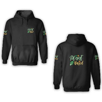 Discover Plant Based For Vegan Vegetable Vegetarian Baseball Tees 3D Hoodies