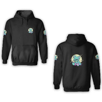 Discover Horror Teddy Bear Pastel Goth Aesthetic Goth Gothic Emo 3D Hoodies