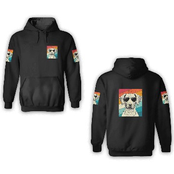 Discover Retro vintages Rhodesian Ridgeback with Sunglasses Dog Lovers Baseball Tees 3D Hoodies