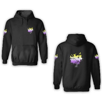 Discover Non Binary Butterfly Tree Non Binary Flag Nonbinary Pride 3D Hoodies