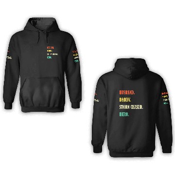 Discover Storm Hunter Tornados Storm Chasing vintages Meteorology 3D Hoodies