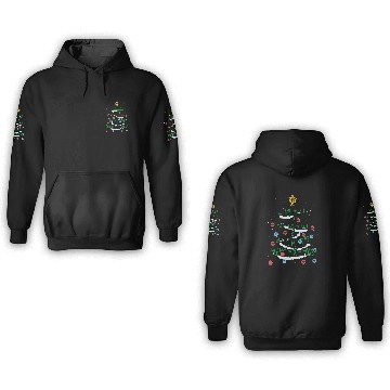 Discover Merry xmass Christmas Tree Lover Teaching Staff Math Students 24 Zip 3D Hoodies