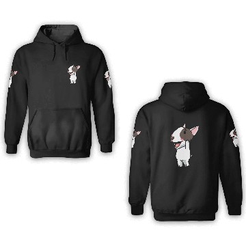 Discover Miniature Bull Terrier Dog 2 3D Hoodies