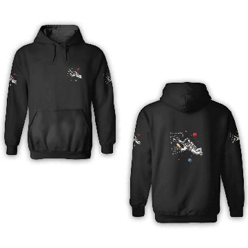 Discover Space Astronaut Painter Artist Cosmic Planets Art Student 3D Hoodies