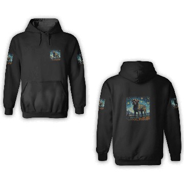 Discover Van gogh Cane Corso in starry night 2 3D Hoodies