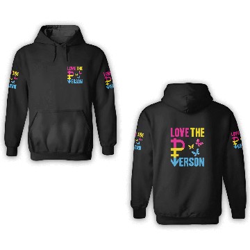 Discover Pansexual Pride Flag Affirmation Butterfly Pan Symbol Quote Zip 3D Hoodies