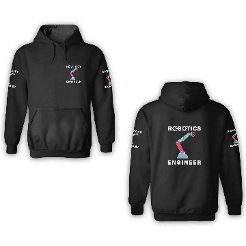 Discover Robotics Engineer Robot Mechanics Baseball Tees 3D Hoodies