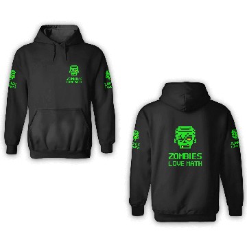 Discover Zombies Love Math 2Cute Funny Halloween Math Teacher Baseball Tees 3D Hoodies