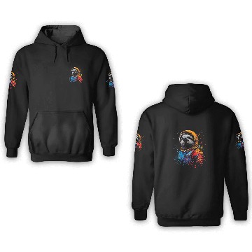 Discover Sloth Astronaut A Space Journey in Slow Motion 1 3D Hoodies