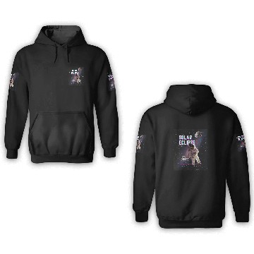 Discover Solar Eclipse astronaut april 8 2024 Baseball Tees 3D Hoodies