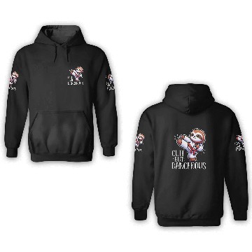 Discover Sloth Cute But Dangerous 1 3D Hoodies