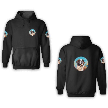 Discover Saint Bernard Dog Breed 3D Hoodies