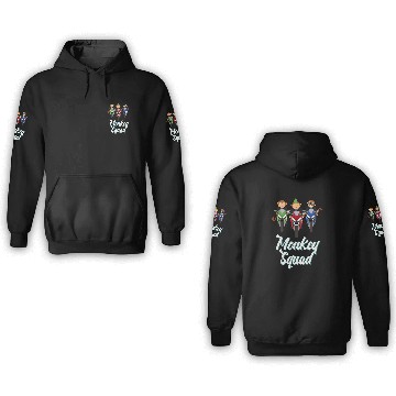 Discover Monkey Tail Wild Primate Biker Squad Motorcycle Monkies Ride 3D Hoodies