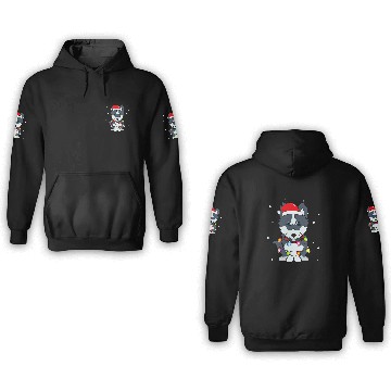Discover Pomsky Lights Mom Dad Dog Gift 3D Hoodies